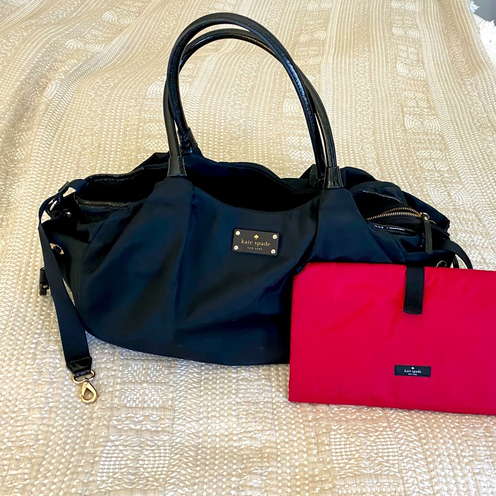 Kate Spade Stevie Diaper Bag with changing pad black